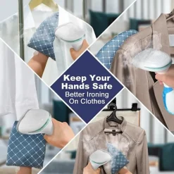 DMstore Strykjärn-Ångstrykare för kläder 1500w Handhållen klädångare, Bärbar resekläder tygångare med 280ml tank EU-kontaktBY