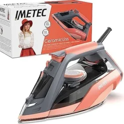 IMETEC Strykjärn-Ångstrykjärn - - Ceramicliss - Lätt - 180 g/min - Avkalkning - Keramisk sula
