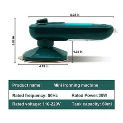 FMYSJ Strykjärn-Ångstrykjärn för kläder, Handhållen klädångare Snabb uppvärmning, Bärbar tygångstrykjärn Tygveck (FMY)