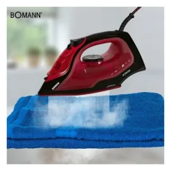 BOMANN Strykjärn-Ångstrykjärn med 7 funktioner 2200W DB 6035 CB Svart/Röd