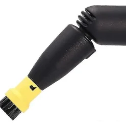 CL Ångtvättar-Ångtvätt Runda Borstar 2x Svart 2x Gula Mässingsmunstycken