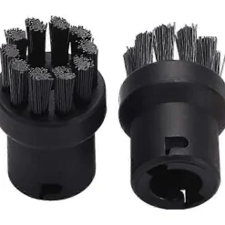 CL Ångtvättar-Ångtvätt Runda Borstar 2x Svart 2x Gula Mässingsmunstycken