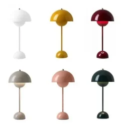 Dammsugare & Tillbehör-Nordisk uppladdningsbar blomsterbordslampa sänglampa bordslampa svamp sovrumsbordsdekoration sänglampa nattlampor[hk] gul
