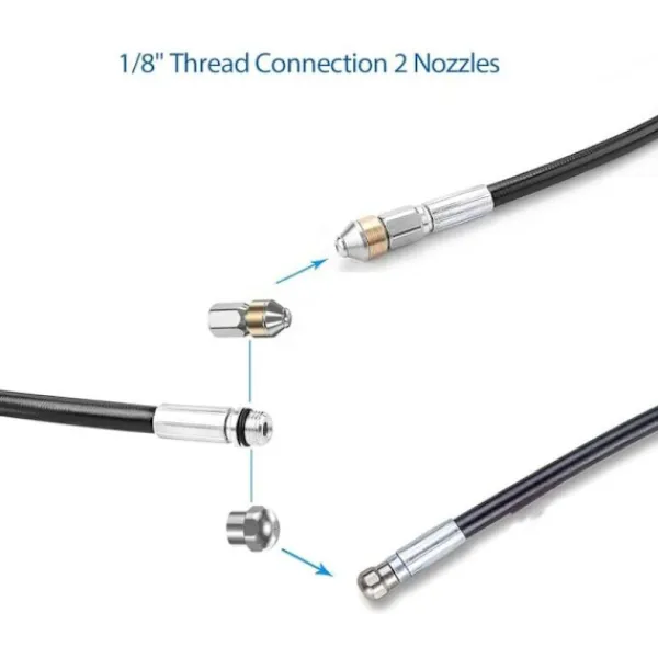 TryggHandla Högtryckstvättar-Ny 15 m högtrycksslang Kompatibel med Kärcher K2-K7/HD/HDS, 180 bar 60°C Professional