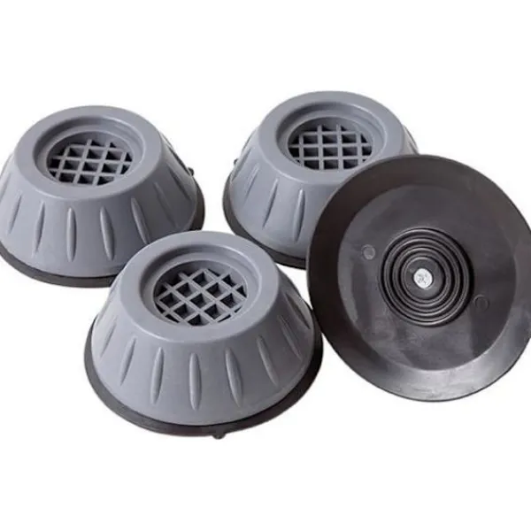 Generic Tvättmaskiner-ONEVER Antivibrationsfötter för Tvättmaskin - Ljudreducering och Skydd - Grå