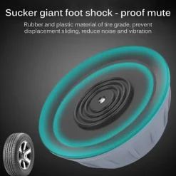 Generic Tvättmaskiner-ONEVER Antivibrationsfötter för Tvättmaskin - Ljudreducering och Skydd - Grå