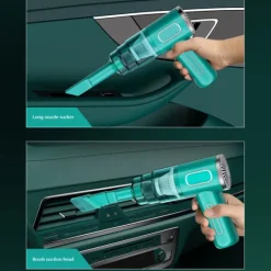 Dammsugare & Tillbehör-29000PA Bärbar Bil Dammsugare Bärbar Trådlös Dammsugare Handhållen Dammsugare för Bil Hushåll Svart Svart 2 Filter
