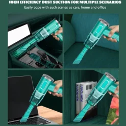 Dammsugare & Tillbehör-29000PA Bärbar Bil Dammsugare Bärbar Trådlös Dammsugare Handhållen Dammsugare för Bil Hushåll Svart Svart 2 Filter