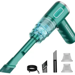 Dammsugare & Tillbehör-29000PA Bärbar Bildammsugare Trådlös Handdammsugare för Bil Hem Svart Svart 2 Filter grön