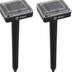 Skadedjur & Insekter-2-Pack - Mullvadsskrämma - Mullvad Skrämma - Solcell