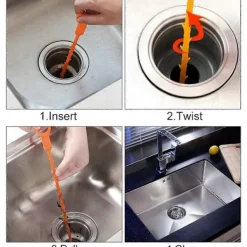 Dammsugare & Tillbehör-3-pack 25 tum Avloppsorm, Hårfångare för Avlopp, Avloppsrensare för Sänka, Återanvändbar Dusch Avloppsrensare, Avloppsorm för Dusch, Kök, Badrum, Toalett | Fyndiq