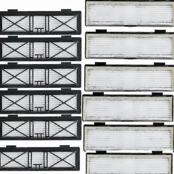 Dammsugare & Tillbehör-12-pack Anslutna filter för Neato Botvac, Neato Botvac Connected-serien D80 D5 D3 D85 D7 med gratis rengöringsborste