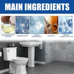 Rengöringsmedel-12-pack Avloppsrengöringspulver - Kraftfull, miljövänlig lösning för att rensa kök och badrum