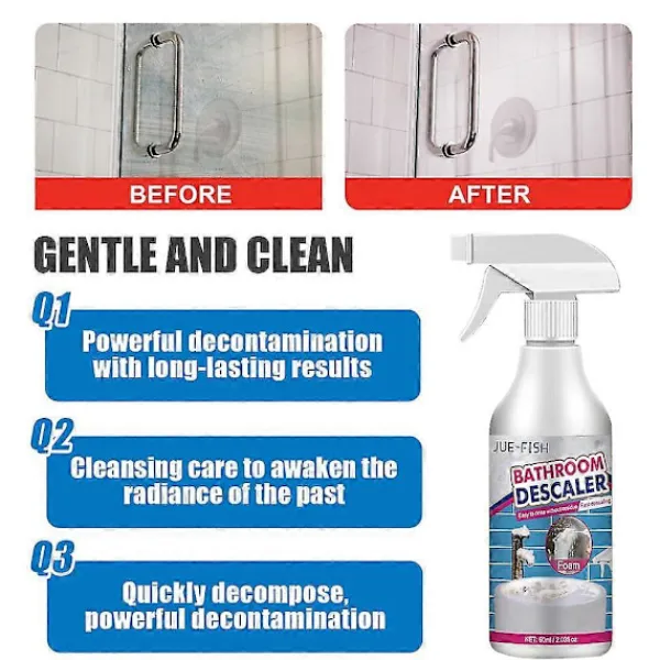 other Rengöringsmedel-3-pack Badrumsavkalkare Kraftfull Rengöring Snabbt Avlägsna Skumrengöringsmedel För Badkar Toalett Dusch Sänka Glas