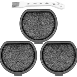 Crowned Dammsugare & Tillbehör-4-pack Borstar och Tvättsbara Motorfilter för Qx9-1-50ib Askqx9 Filter Dammsugare Delar Tillbehör