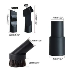 Crowned Dammsugare & Tillbehör-6-pack dammsugarmunstycken, 32 mm dammsugarborstar, ersättningsborstar och munstycken, multifunktionella
