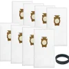 Dammsugare & Tillbehör-8-pack dammsugarpåsar ersättning för Kirby 204811 204814, Sentria, Avalir, Ultimate G-serien modell wit