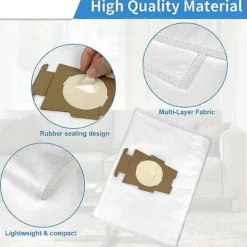 Dammsugare & Tillbehör-8-pack dammsugarpåsar ersättning för Kirby 204811 204814, Sentria, Avalir, Ultimate G-serien modell wit