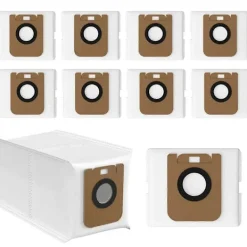 Dammsugare & Tillbehör-10-pack dammsugarpåsar för D10 Plus / D10s Plus / Z10 Pro / L10 Plus dammsugare, RLS3D dammuppsamlare