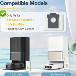 Dammsugare & Tillbehör-10-pack dammsugarpåsar för Dreame X30 Ultra / X40 Ultra / L10s Pro Ultra robotdammsugare