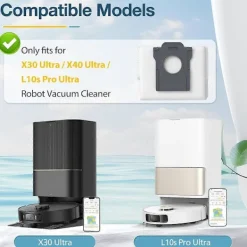 Dammsugare & Tillbehör-10-pack dammsugarpåsar för Dreame X30 Ultra / X40 Ultra / L10s Pro Ultra robotdammsugare