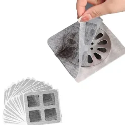 Skadedjur & Insekter-20-pack Engångs Anti-hår Självhäftande Filter, Avloppsskydd Diskbänksfilter Självhäftande Filter Vit