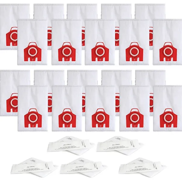 DAO Dammsugare & Tillbehör-20-pack Ersättningsdammsugarpåsar FJM 3D Efficiency för S200, S300, S600, S4 S6 Compact C2 C1 Serie Dammsugare