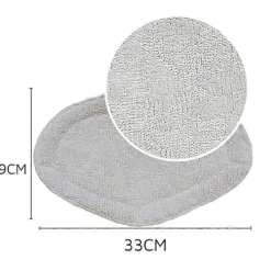 DAO Städmoppar-6-pack Ersättningsdukar för Polti Vaporetto Vaporforce Borste SV440 SV450 SV400 SV420 Smart 100 Tvättbara Ersättningsmoppar [DB]