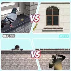 Skadedjur & Insekter-2-pack fågelspikar i plast, duva, ekorre, tvättbjörn, katt. Enkel installation