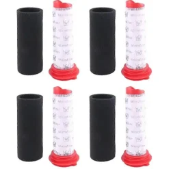 Dammsugare & Tillbehör-4-pack filter för Bosch Athlet handhållen dammsugare, filter för Bosch BCH6L2560 BCH6L2561BCH6ZO Red black white