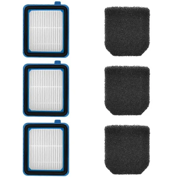 Dammsugare & Tillbehör-6-pack Filterkit Kompatibelt med Q6 8 WQ61 WQ71 WQ81 Dammsugartillbehör Reservdelar