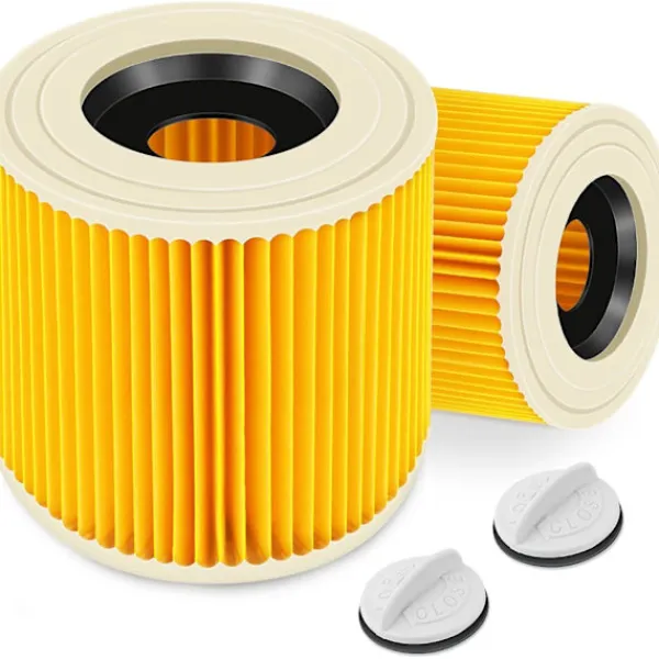 Dammsugare & Tillbehör-2-pack filterpatroner för Kärcher Premium WD3 WD2 MV2 MV3 WD 3P, WD 3.200, WD 3.500 P, SE 4001, SE 4002, A2054, A2004, A2254, A2604, dammsugare WD2