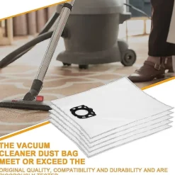 Dammsugare & Tillbehör-12-pack filterpåsar Dammsugarpåsar för Karcher Wd4 Wd5 Wd6 Mv4 Mv5 Mv6 reservdelar Tillbehörssats
