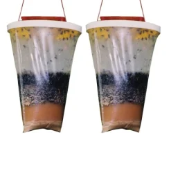 Skadedjur & Insekter-2-pack Flugfällor Utomhus Flugpåsar Flugfångare Utomhus Engångs Hängande Flugdödare Flugfälla för Utomhus Inomhus Uteplats