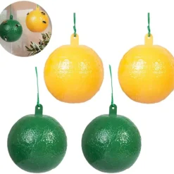 unbranded Skadedjur & Insekter-4-pack flygboll fruktfluga citrus stor fruktfluga klisterbräda fruktfluga boll fruktaffär fruktfluga sticky needle bifälla (gul + grön)