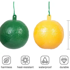 unbranded Skadedjur & Insekter-4-pack flygboll fruktfluga citrus stor fruktfluga klisterbräda fruktfluga boll fruktaffär fruktfluga sticky needle bifälla (gul + grön)