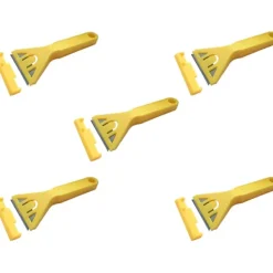 Superp Fönsterrengöring-5-pack fönsterrengöringsskrapa - Dekoratörer och målares verktyg för borttagning av färg från glas och fönster