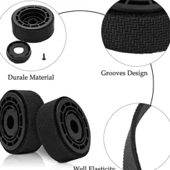 Dammsugare & Tillbehör-2-pack hjul och däck ersättningstillbehör Braava Jet M6 (6110) (6012) (6112) (6113) Ultimate Wi-Fi-ansluten robot Anti-Slip Great Adhesion Easy Asse | Fyndiq