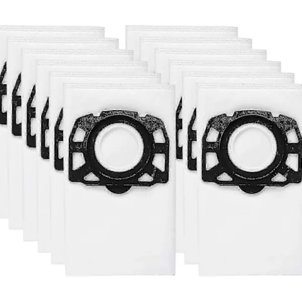 Dammsugare & Tillbehör-12-pack KFI 487 filterpåsar kompatibla med Kärcher WD4, WD5, WD6 dammsugare