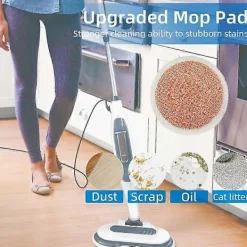 DAO Städmoppar-12-pack Kraftiga Skrubb Ångmoppdynor för Shark S7000AMZ / S7001 / S7201 Ångmopp, Ånga och Skrubba Allt [DB]