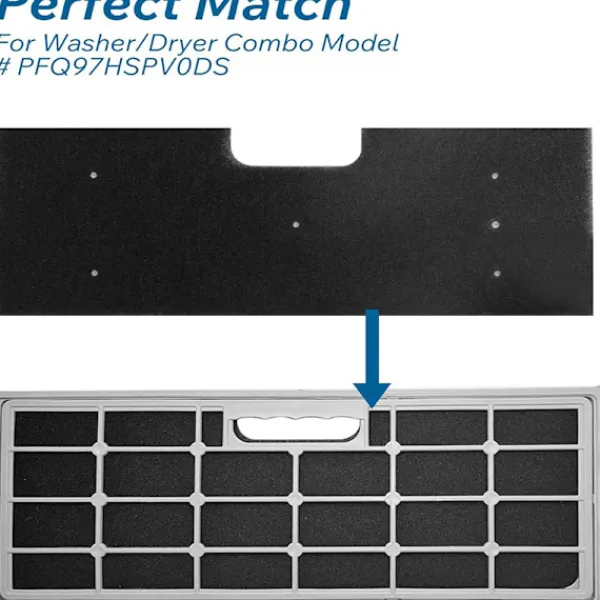 INF Torktumlare-2-pack luddf filter för GE WH01X35719 tvättmaskin/torktumlare, PU-bomull