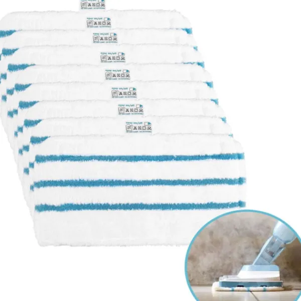 Dammsugare & Tillbehör-8-pack med rengöringsdukar till Black & Decker Steam Mop FSMP20