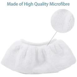 DAO Städmoppar-8-pack Mikrofiberduk Skydd Set För Kärcher Ångtvätt Easyfix Sc2 Sc3 Sc4 Sc5 Handmunstycke Tillbehör [DB]