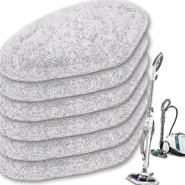 unbranded Ångtvättar-6-pack mikrofiberdukar ersättningsplattor för Polti Vaporetto ångrengörare