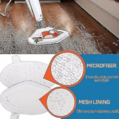 unbranded Ångtvättar-6-pack mikrofiberdukar ersättningsplattor för Polti Vaporetto ångrengörare