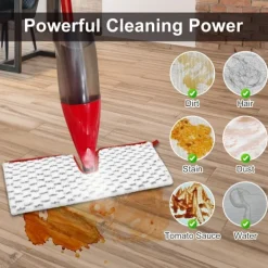 GIFT OF G Städmoppar-3-pack Mikrofibermoppdynor, dubbelsidig rengöring, våt eller torr användning, kompatibla med Vileda ProMist MAX Spray Mop Replacement