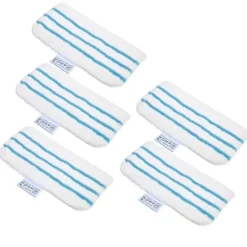 DAO Städmoppar-5-pack Mop Pads Ersättning för Black + Decker Ångmopp FSM1610/ FSM1630 Tvättsbara Mopp Pads Tillbehör [DB] 5 pcs