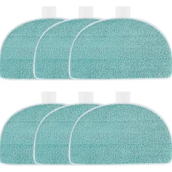 DAO Städmoppar-6-pack moppdynor för Leifheit Clean Tenso Power 2.0 ångmopp, mikrofiber ångmopp ersättning, S [DB]
