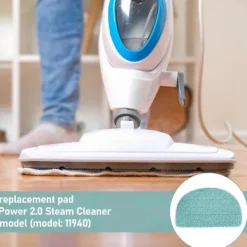 DAO Städmoppar-6-pack moppdynor för Leifheit Clean Tenso Power 2.0 ångmopp, mikrofiber ångmopp ersättning, S [DB]