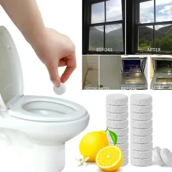 other Rengöringsmedel-20-pack Multifunktionella Effervescerande Tabletter Toalett- och Sprayrengörare Rengöringstabletter Fläckborttagning Hembadrumsverktyg